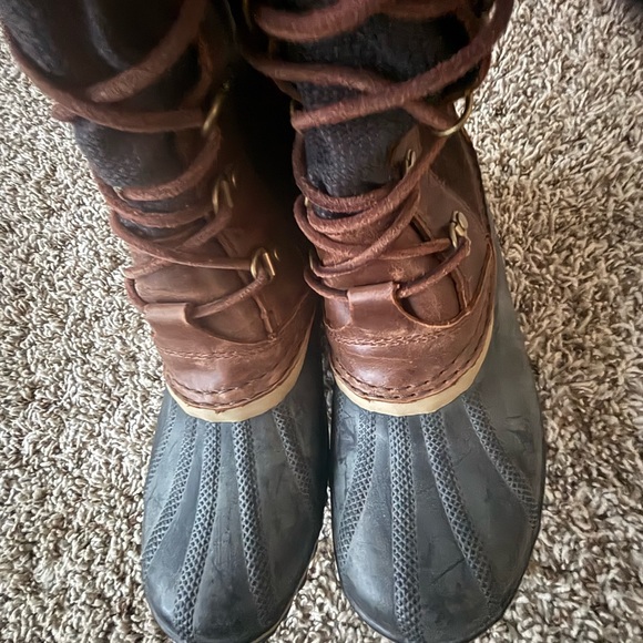 Sorel Women's Conquest Carly II Waterproof Boots Peatmoss discontinued - Picture 7 of 13